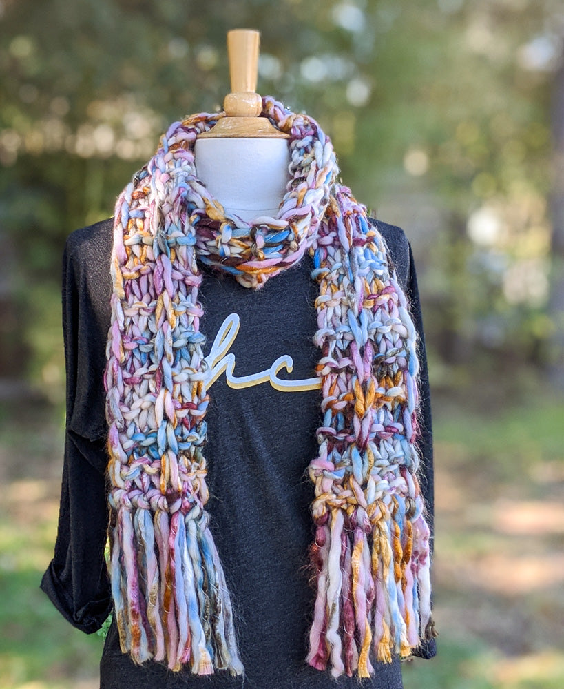 Wool scarf Velvet Rose