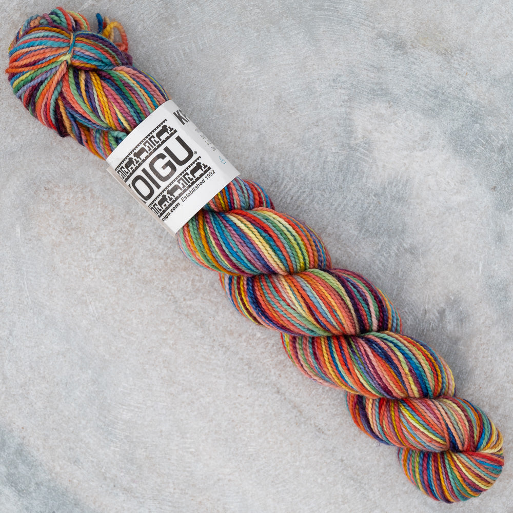 Koigu kpm 2390, fingering weight yarn, light brown merino wool yarn