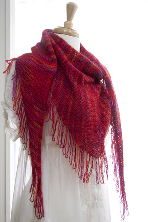 
                  
                    Load image into Gallery viewer, Ida Red Shawl - Free Pattern
                  
                