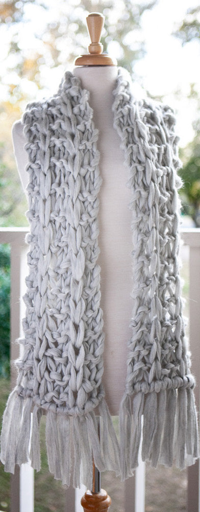 Two Row Jumbo Scarf – Hill Country Weavers