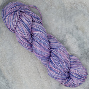 Blue Violet fine organic cotton yarn. Free pattern included.