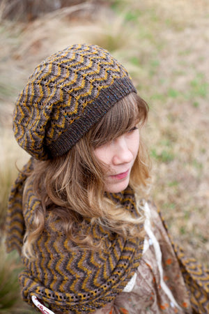 
                  
                    Load image into Gallery viewer, Guadalupe River Set Shawl and Hat Pattern
                  
                