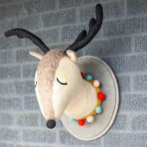 
                  
                    Load image into Gallery viewer, Felted Animal Winter Wall Mount
                  
                