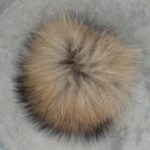 String Fox Fur Pom Poms